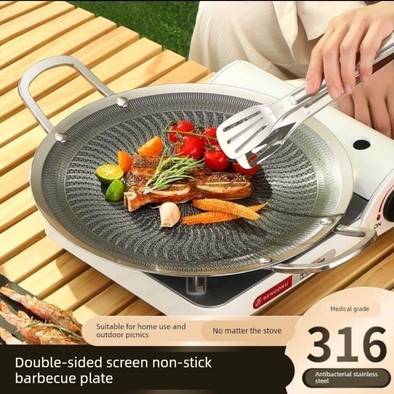 Home Cooking Gas Stove - مقلاة شواء متعددة الوظائف من الفولاذ