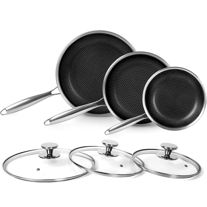Crepe Pan Nonstick - مقلاة من الفولاذ المقاوم للصدأ مع