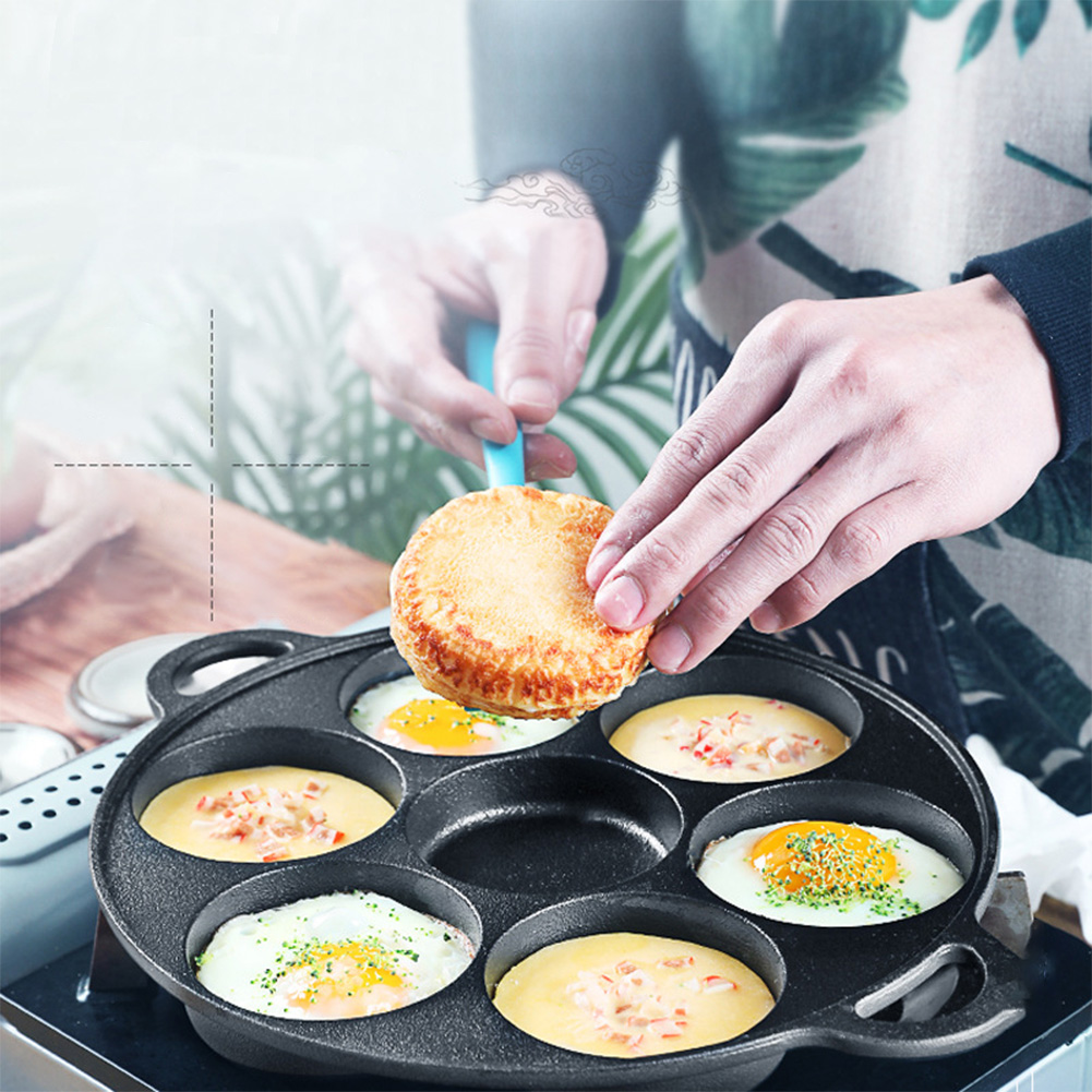 Crepe Pan Nonstick - مقلاة حديدية بـ 7 فتحات غير
