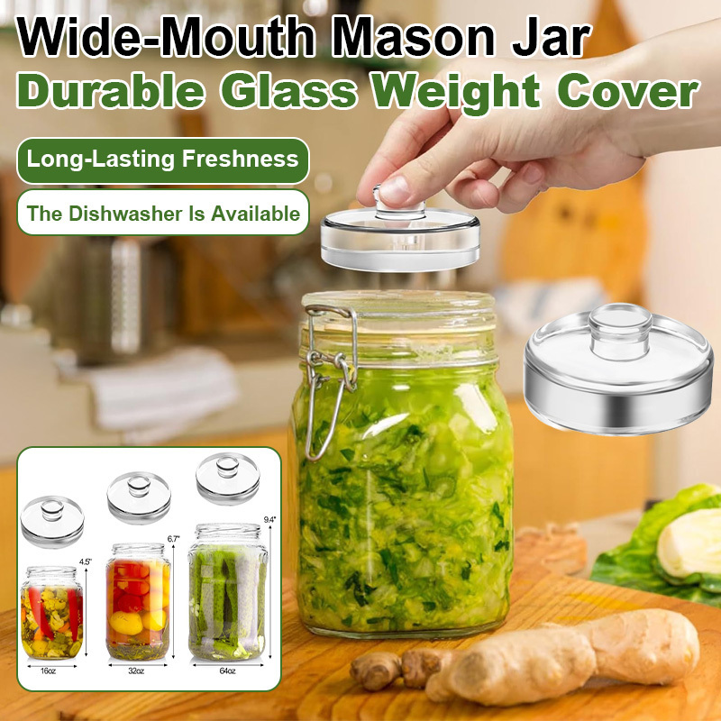 Fermentation Crock - أوعية زجاجية واسعة الفوهة للتعليب مع