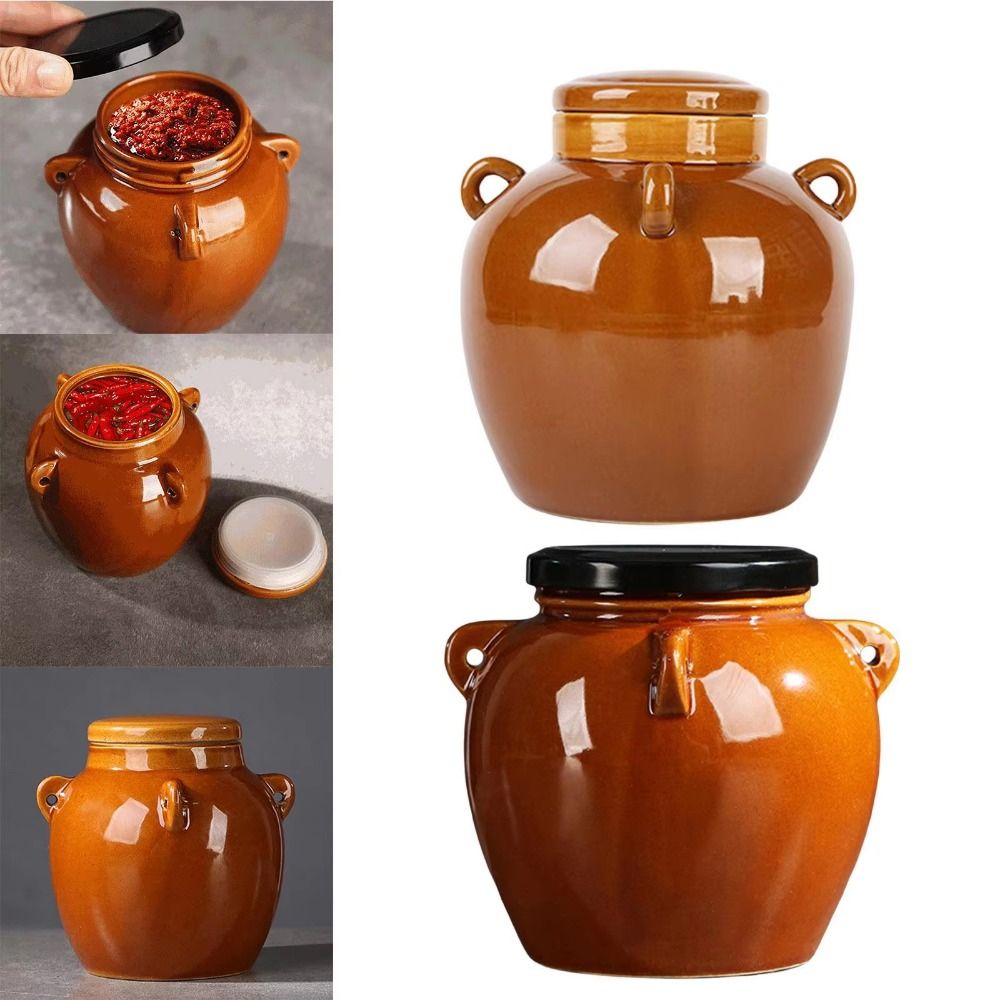 وعاء سيراميك كبير السعة للمخلل - مراجعة Fermentation Crock وسعره
