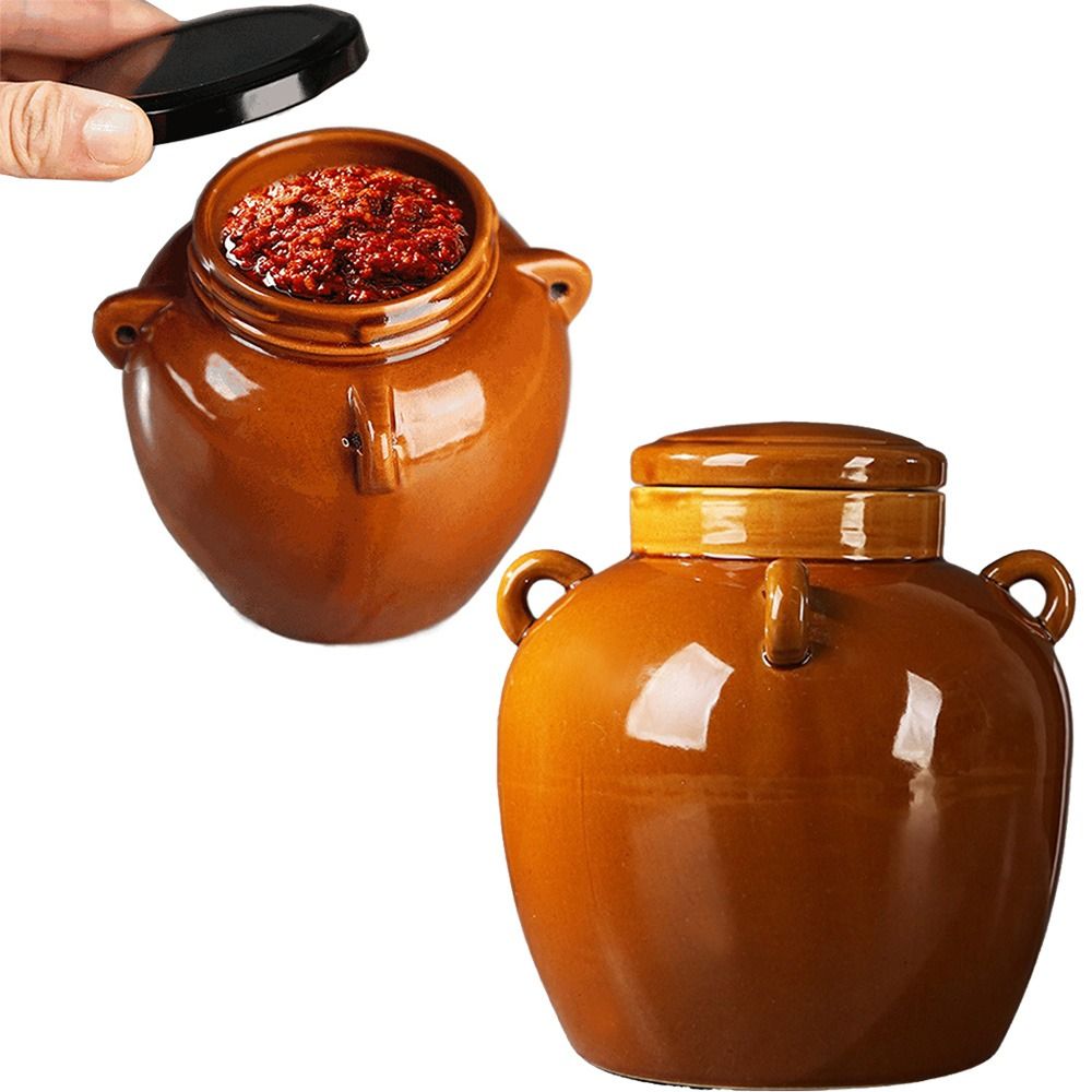 وعاء سيراميك كبير السعة للمخلل - مراجعة Fermentation Crock وسعره