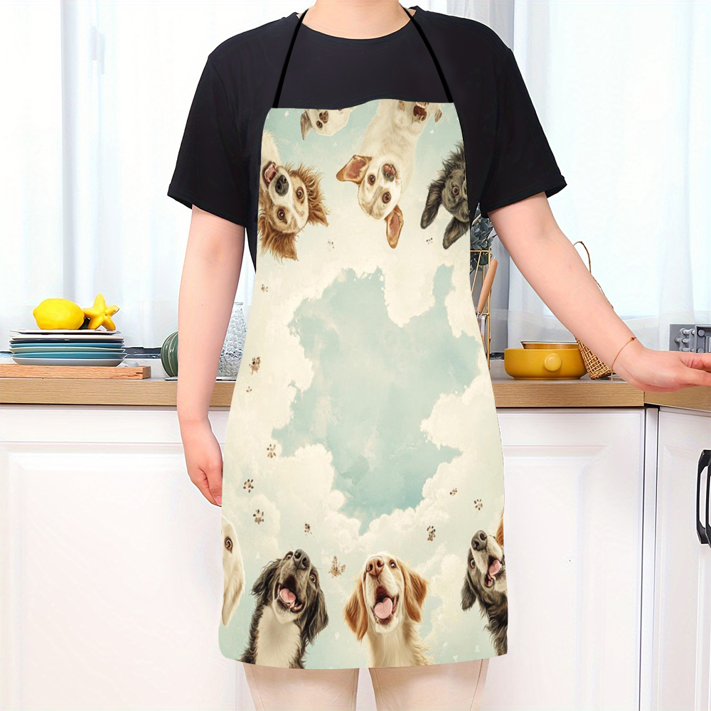Cute Funny Circle Dogs  Apron  - مراجعة Home Cooking For Dogs وسعره